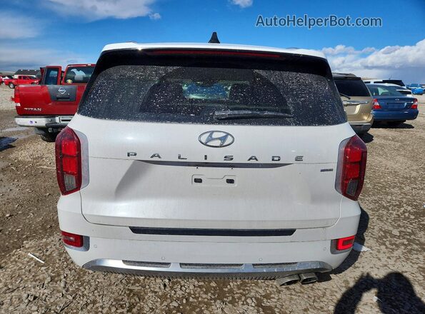 KM8R7DHE9MU288718 2021 HYUNDAI PALISADE Белый Вид сзади