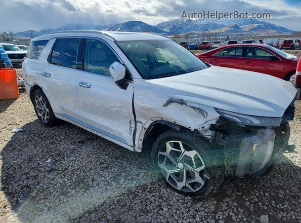 KM8R7DHE9MU288718 2021 HYUNDAI PALISADE Белый Передняя правая четверть