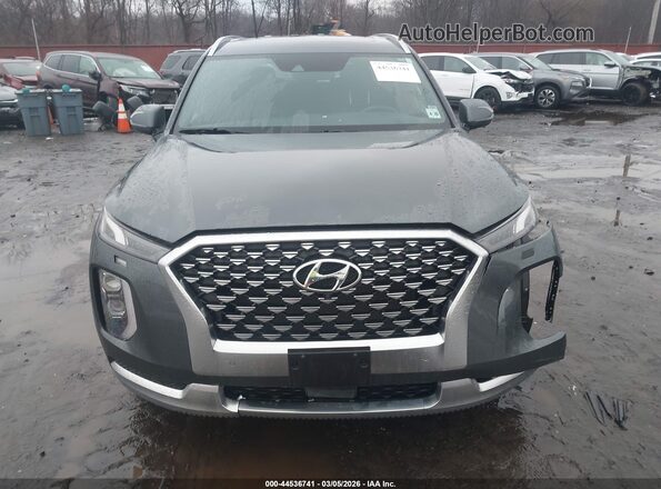 KM8R7DHEXMU270745 2021 HYUNDAI PALISADE Gray ხელსაწყოთა პანელის ხედი