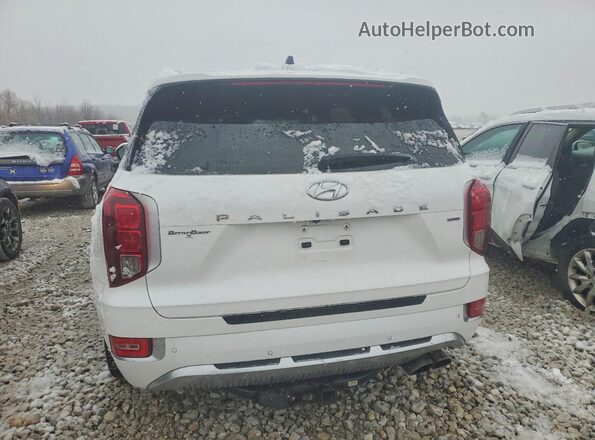 KM8R7DHEXMU274021 2021 HYUNDAI PALISADE White Հետևի տեսք