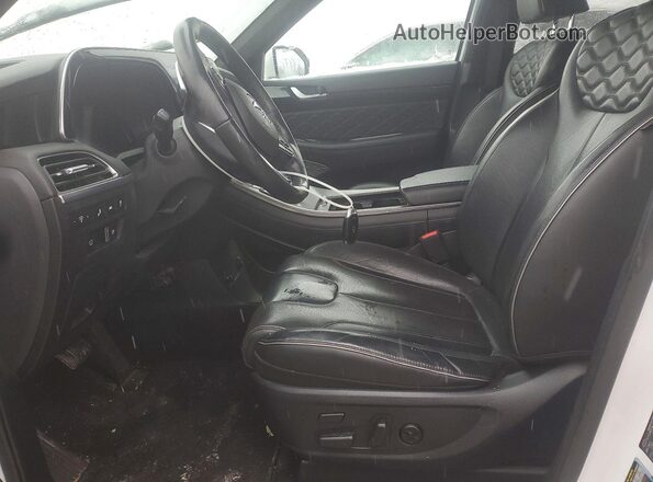 KM8R7DHEXMU274021 2021 HYUNDAI PALISADE White Սալոնի դիմացի տեսք