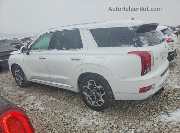 KM8R7DHEXMU274021 2021 HYUNDAI PALISADE White Հետևի ձախ