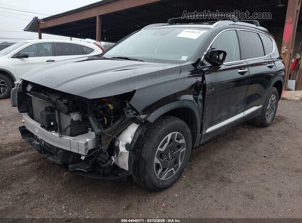 KM8S2DA15NU018507 2022 HYUNDAI SANTA FE HYBRID BLUE Black 