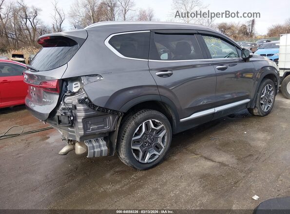 KM8S3DA11NU044664 2022 HYUNDAI SANTA FE HYBRID Gray Задня права чверть