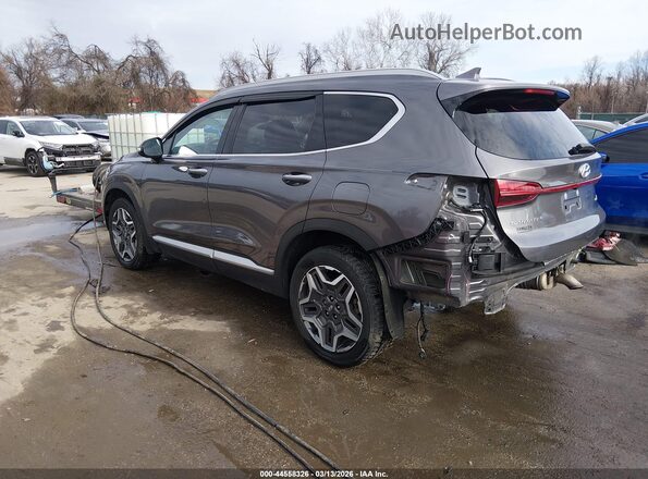 KM8S3DA11NU044664 2022 HYUNDAI SANTA FE HYBRID Gray Задня ліва чверть