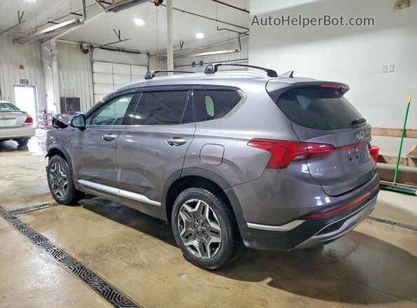 KM8S3DA16NU047656 2022 HYUNDAI SANTA Серый Задняя левая четверть