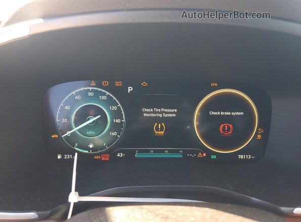 KM8S5DA14MU009643 2021 HYUNDAI SANTA Gray ხელსაწყოთა პანელის ხედი