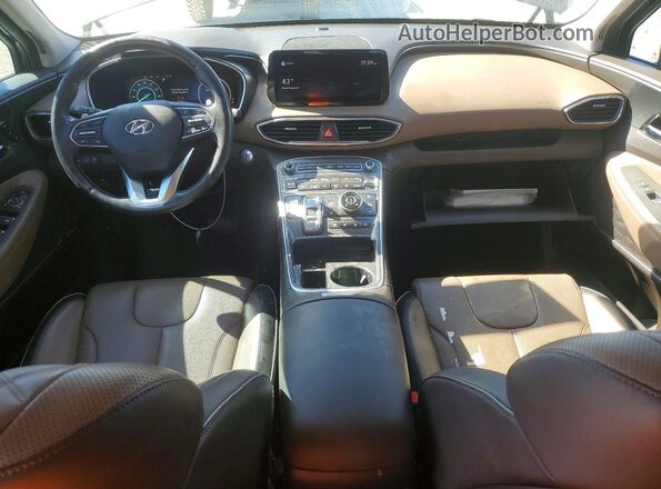 KM8S5DA14MU009643 2021 HYUNDAI SANTA Gray წინა პანელის ხედი