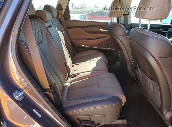 KM8S5DA14MU009643 2021 HYUNDAI SANTA Gray უკანა სავარძლების ხედი
