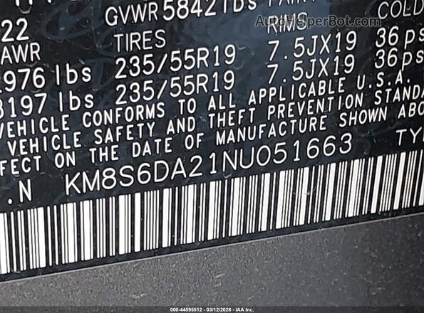 KM8S6DA21NU051663 2022 HYUNDAI SANTA FE PLUG-IN HYBRID Brown 