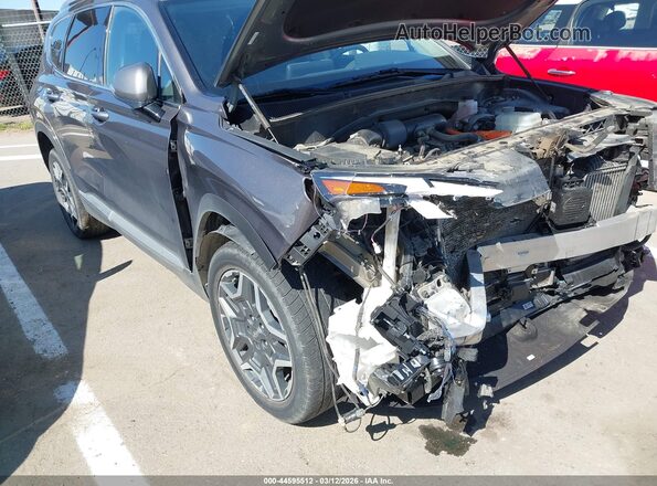KM8S6DA21NU051663 2022 HYUNDAI SANTA FE PLUG-IN HYBRID Brown 