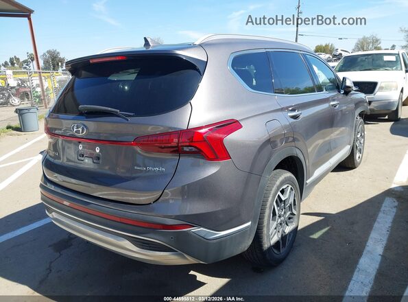 KM8S6DA21NU051663 2022 HYUNDAI SANTA FE PLUG-IN HYBRID Brown 