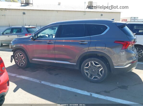 KM8S6DA21NU051663 2022 HYUNDAI SANTA FE PLUG-IN HYBRID Brown 