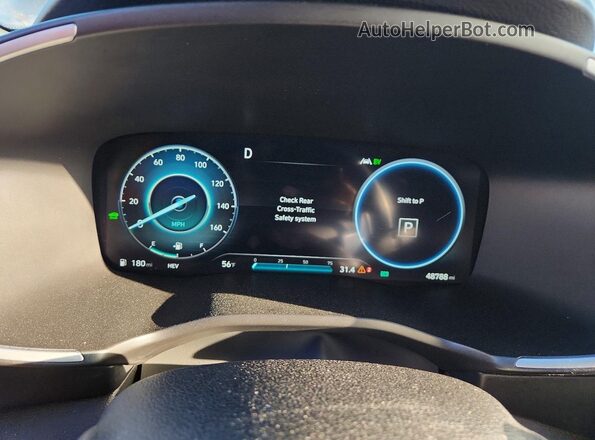 KM8S6DA25NU032503 2022 HYUNDAI SANTA Gray Instrument cluster view