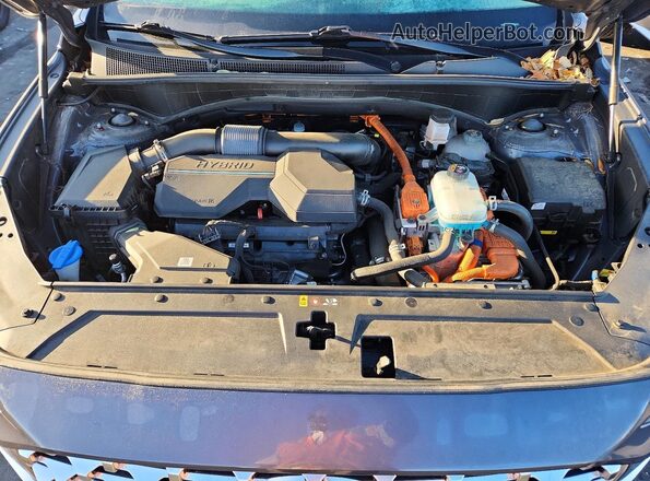 KM8S6DA25NU032503 2022 HYUNDAI SANTA Gray Engine compartment view