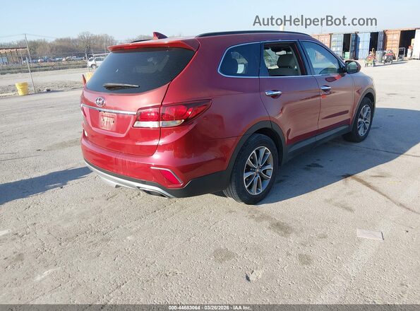 KM8SM4HF7HU202072 2017 HYUNDAI SANTA FE Красный Задняя правая четверть