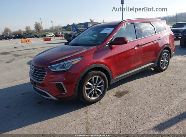 KM8SM4HF7HU202072 2017 HYUNDAI SANTA FE Красный Передняя левая четверть