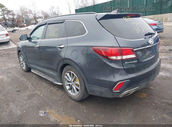 KM8SMDHF6HU232258 2017 HYUNDAI SANTA FE Gray Trasero izquierdo