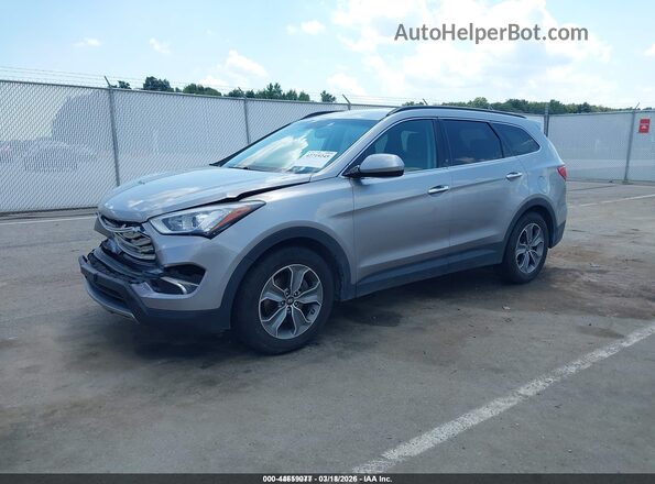 KM8SMDHF7GU158492 2016 HYUNDAI SANTA FE Silver Առջևի ձախ երեք քառորդ տեսարան