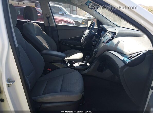 KM8SMDHF8GU156654 2016 HYUNDAI SANTA FE White Widok wnętrza z przodu