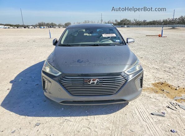 KMHC05LC0HU026226 2017 HYUNDAI IONIQ Gray Դիմացի տեսք
