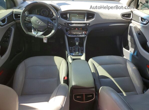 KMHC05LC0HU026226 2017 HYUNDAI IONIQ Gray Առջևի վահանակի տեսք