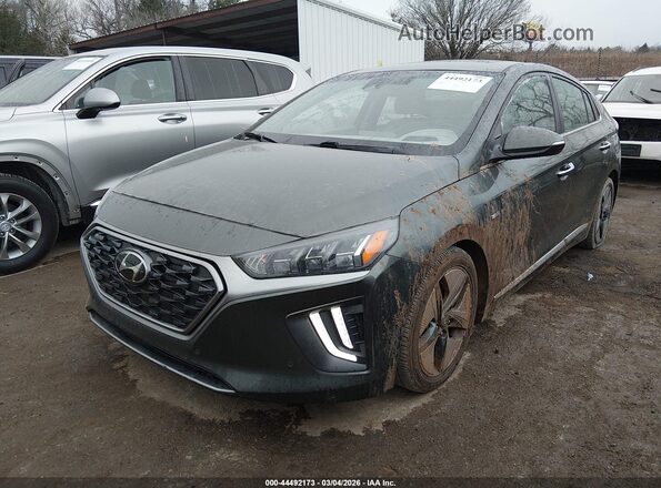 KMHC05LC0LU241727 2020 HYUNDAI IONIQ HYBRID Gray Vista tres cuartos delantera izquierda