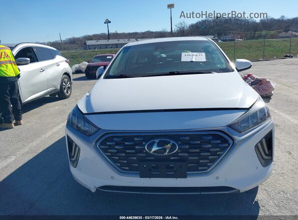 KMHC05LC3LU235159 2020 HYUNDAI IONIQ HYBRID White Սարքավորումների վահանակի տեսք
