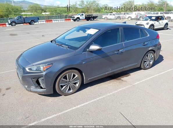 KMHC05LC5JU065092 2018 HYUNDAI IONIQ HYBRID Gray Передня ліва чверть