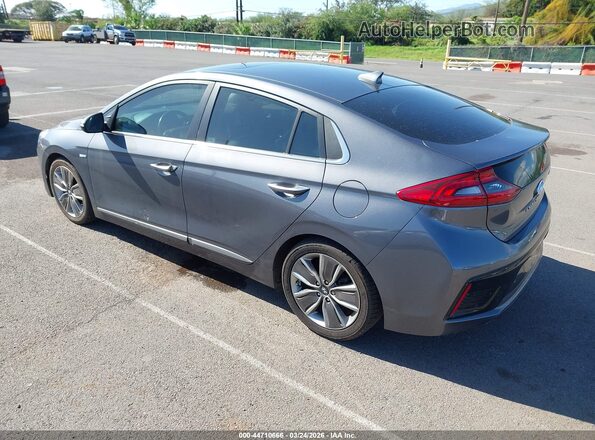 KMHC05LC5JU065092 2018 HYUNDAI IONIQ HYBRID Gray Задня ліва чверть