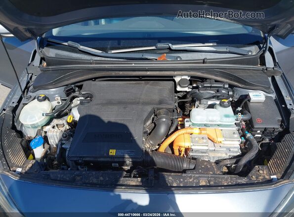 KMHC05LC5JU065092 2018 HYUNDAI IONIQ HYBRID Gray Вид ззаду