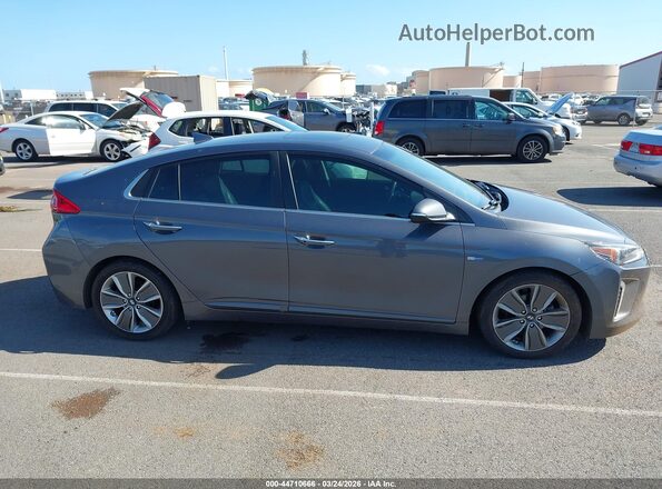 KMHC05LC5JU065092 2018 HYUNDAI IONIQ HYBRID Gray Вид задньої частини салону