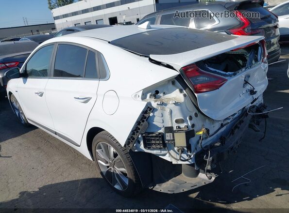 KMHC05LCXKU134232 2019 HYUNDAI IONIQ HYBRID White Trasero izquierdo