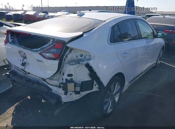 KMHC05LCXKU134232 2019 HYUNDAI IONIQ HYBRID White Trasero derecho