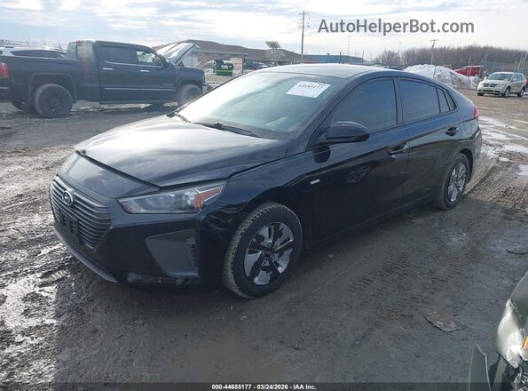 KMHC65LC0HU030078 2017 HYUNDAI IONIQ HYBRID Black Przód lewy