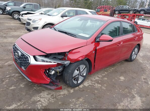 KMHC65LC1LU225955 2020 HYUNDAI IONIQ HYBRID Red Vista tres cuartos delantera izquierda