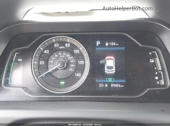 KMHC65LC1LU225955 2020 HYUNDAI IONIQ HYBRID Red Vista de los asientos traseros