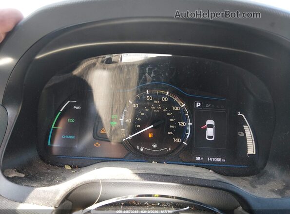 KMHC65LC2KU174870 2019 HYUNDAI IONIQ HYBRID Black Հետևի նստատեղերի տեսք