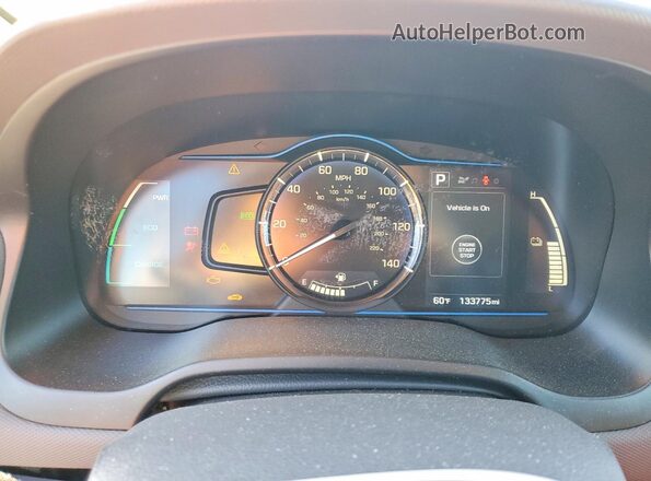 KMHC65LC3JU095531 2018 HYUNDAI IONIQ Черный Вид щитка приборов