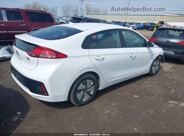 KMHC65LC4KU128487 2019 HYUNDAI IONIQ HYBRID Белый Задняя правая четверть