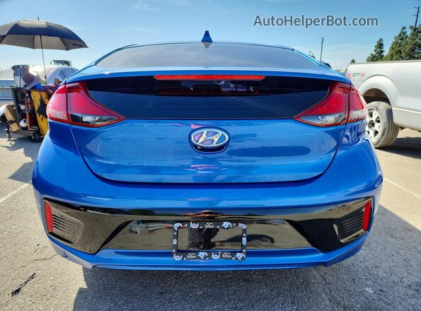 KMHC65LC5JU061056 2018 HYUNDAI IONIQ Blue Հետևի տեսք