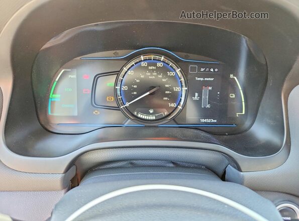 KMHC65LC5JU061056 2018 HYUNDAI IONIQ Blue Սարքավորումների վահանակի տեսք