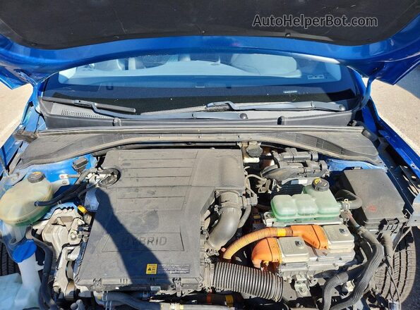 KMHC65LC5JU061056 2018 HYUNDAI IONIQ Blue Սալոնի հետևի տեսք