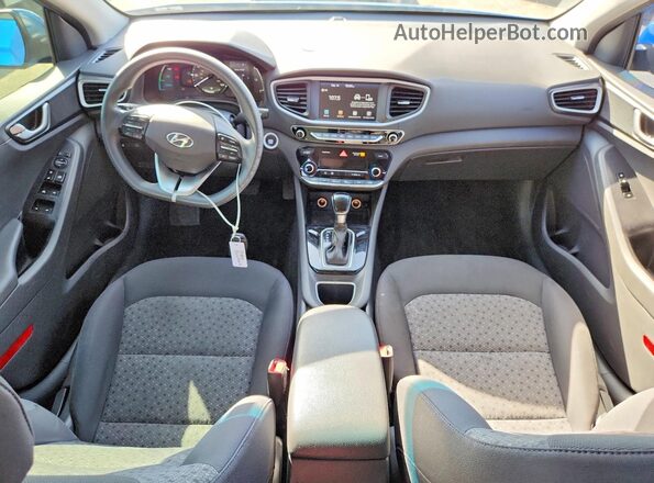 KMHC65LC5JU061056 2018 HYUNDAI IONIQ Blue Առջևի վահանակի տեսք