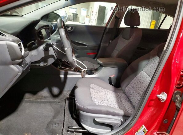 KMHC65LC5KU124819 2019 HYUNDAI IONIQ Red Widok wnętrza z przodu