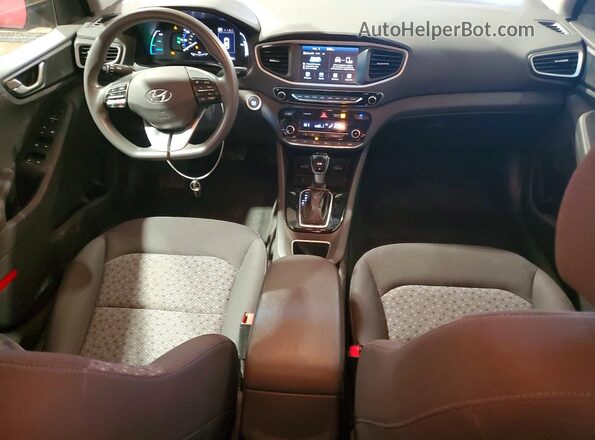 KMHC65LC5KU124819 2019 HYUNDAI IONIQ Red Widok deski rozdzielczej