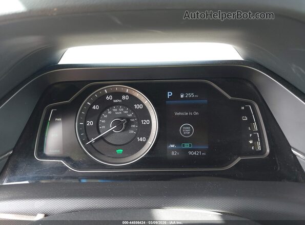 KMHC65LC5MU257602 2021 HYUNDAI IONIQ HYBRID Black Հետևի նստատեղերի տեսք