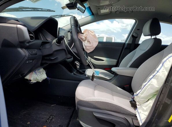 KMHC65LC6NU281327 2022 HYUNDAI IONIQ Gray Widok wnętrza z przodu