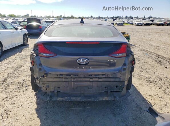 KMHC65LC8HU050370 2017 HYUNDAI IONIQ Gray Rear view