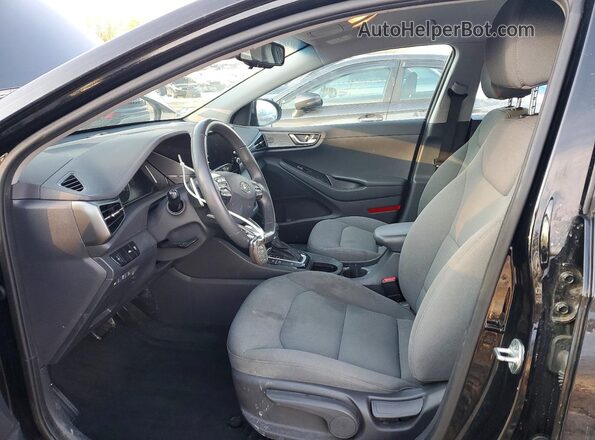 KMHC65LD1MU261591 2021 HYUNDAI IONIQ Black Widok wnętrza z przodu